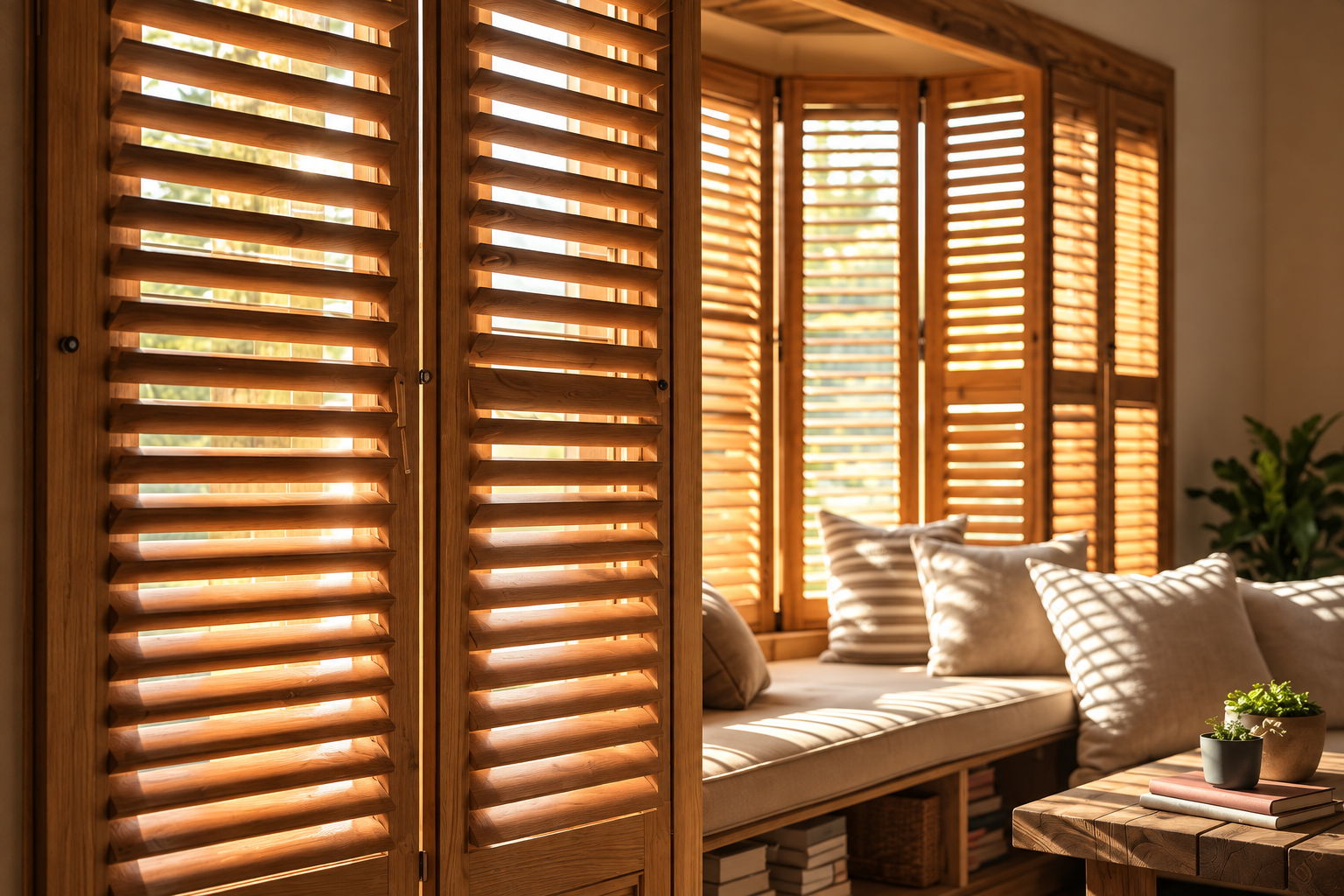 Amira Service Wooden Blind